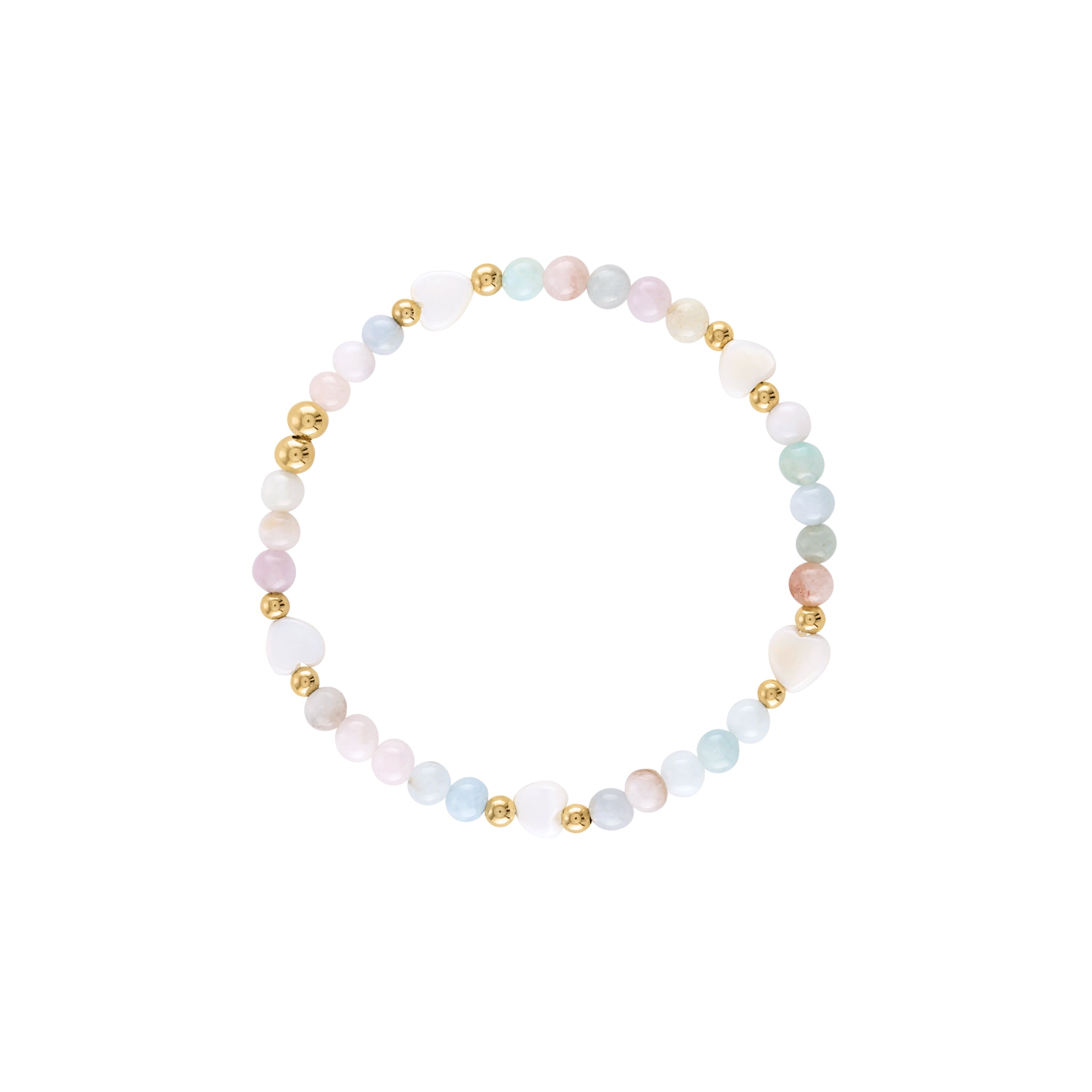 Morganite deals bead bracelet